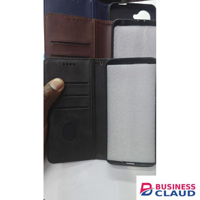 Brown Luxury Edition Retro Leather Wallet Case for Samsung S21ultra – Stylish PU Leather, Card Slots, Zipper Storage & Magnetic Flap