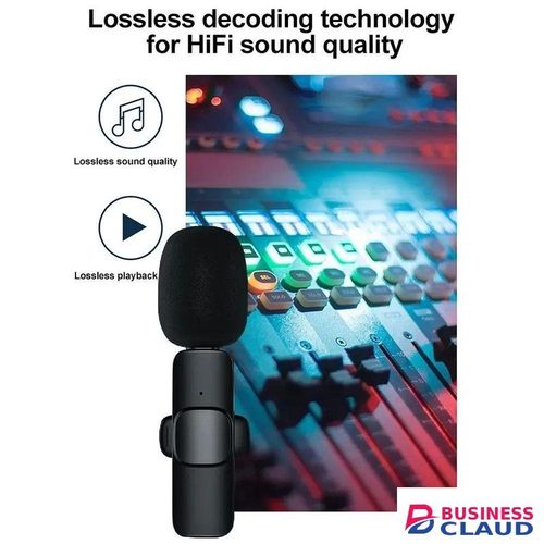 K35 Wireless Lavalier Mic Set for iPhone, Android & DSLR Vlogging