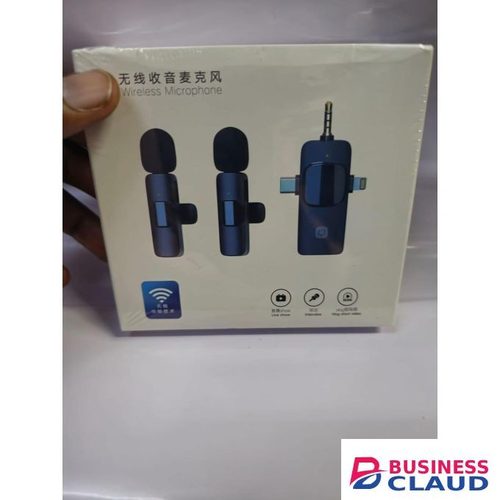 Wireless Lavalier Microphone for iPhone, Android, Camera – Mini Mic with Noise Reduction for Videos