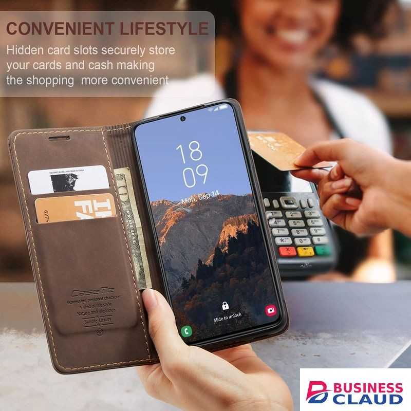 CaseMe Luxury Edition Retro Leather Wallet Case for Infinix Note 30 vip – Stylish PU Leather, Card Slots, Zipper Storage & Magnetic Flap