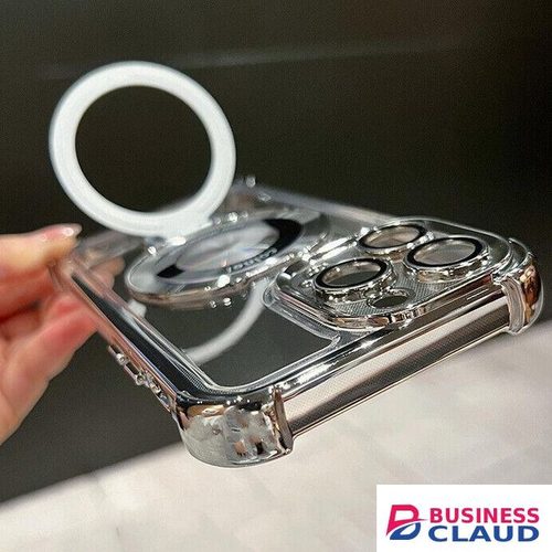 iPhone 11 Slim Magnetic Clear Cover – Shockproof Corners, Ring Stand & Wireless Charging Support