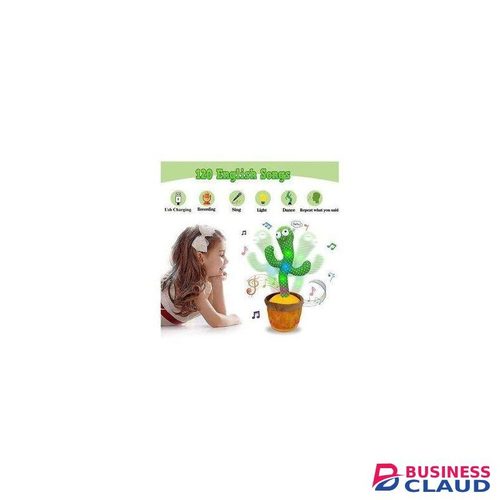 Dancing Cactus Baby Talking Repeats What You Say Boy Toys, Mimicking Toy with LED English Sing 15 Second ce Recorder Musical