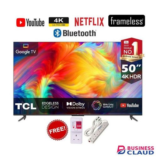 TCL P635- 50" Inch-FRAMELESS//BLUETOOTH,SMART & GOOGLE TV+TV GUARD+EXTENSION