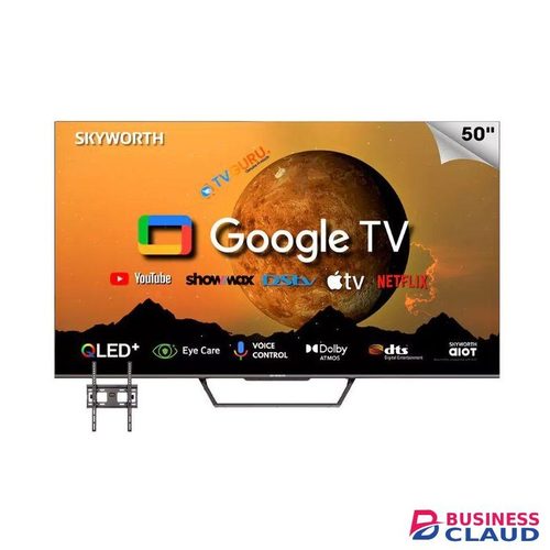 Skyworth 50 inches Google TV UHD 4K HDR10+ Dolby Vision Smart TV WITH A WALL MOUNT