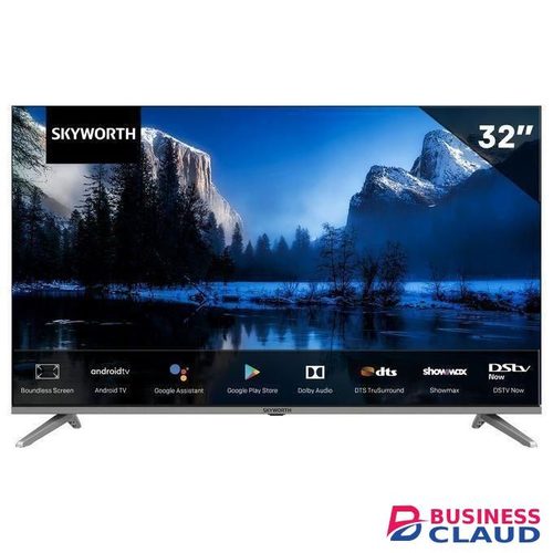 Skyworth 32" inch(32E3500G) FHD Frameless Smart Google TV, Bluetooth(1YEAR WARRANTY)+FREE BRACKET+TV GUARD