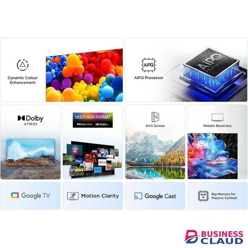 TCL 50" inch Frameless 4K Ultra HD, HDR TV, Smart TV,Google TV,NETFLIX+(2YEARS WARRANTY)+FREE TILT WALL BRACKET