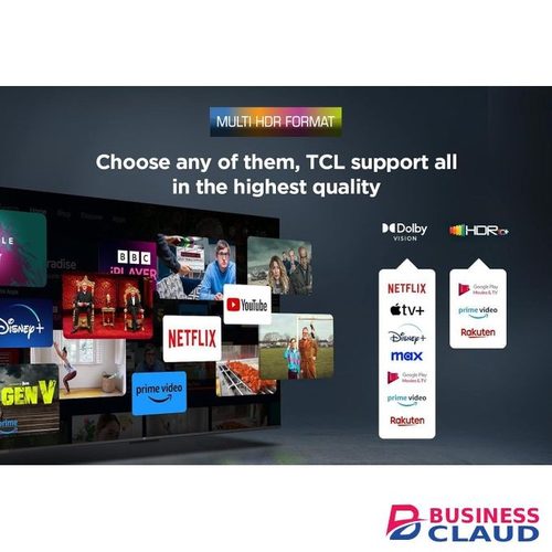 TCL 55" Inch Smart 4K Ultra HD HDR TV,Google TV,NETFLIX+FREE TV GUARD+32GB FLASH+(2YEARS WARRANTY)