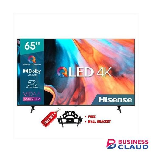 Hisense 65 QLED TV, 65 inch QLED 4K Smart TV, 4K UHD Television, Quantum Dot TV, VIDAA Smart TV, Dolby Vision HDR, Dolby Atmos Sound(2 year warranty)+Free Wall Bracket