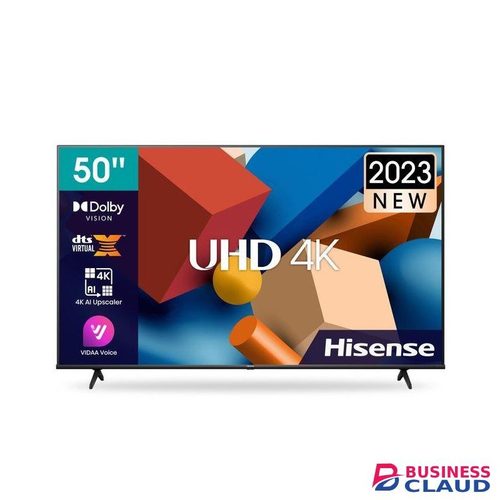 Hisense 50" Inch (50A6K) VIDAA OS LED Frameless Smart TV - Black (12 MONTHS WRTY)