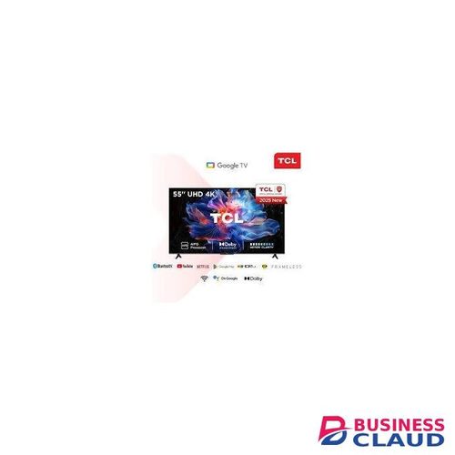 TCL 55V6C,55''Inch Smart Google TV, ULTRA HD 4K,BLUETOOTH-ENABLED, YOUTUBE, NETFLIX, Frameless – Black,Model 2025-(1-YEAR WARRANTY)