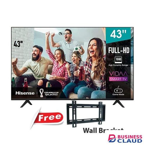 Hisense 43A4, 43" INCH FRAMELESS SMART TELEVISION, FULL HD RESOLUTION, A4K SERIES,NETFLIX,YOUTUBE TV,DTS, INBUILT DECODER, BUILT-IN WIFI,VIDAA OS+FREE WALL MOUNTING BRACKET