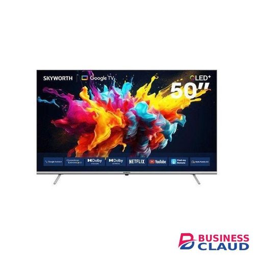 Skyworth 50Q6500, 50-inches 4K QLED+ 2025 Frameless Smart Google TV, Black (1YR WRTY)