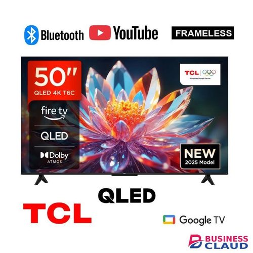 TCL 50T6C - 50" QLED 4K UHD Smart Google TV - 120Hz - Dolby Atmos - 2026 Model