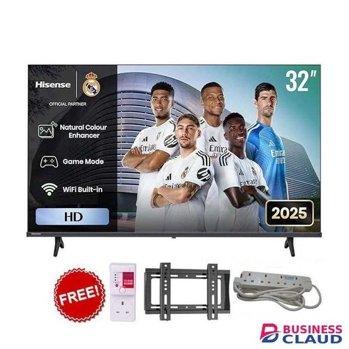 Hisense 32" Inch A4 HD Smart TV,Smart Streaming Apps, Clear HD Display+FREE GIFTS (2 Years Warranty)