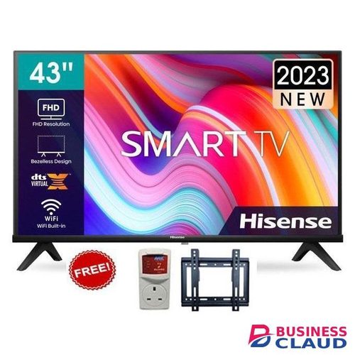 Hisense 43 Inches, A4 Series, Frameless,Inbuilt Decoder FHD Smart TV + GIFTS