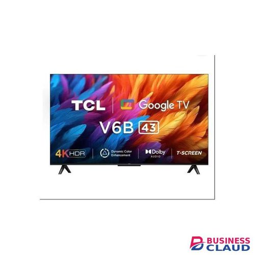TCL 43V6B 43 inch UHD 4K Google Smart TV HDR10 Micro Dimming HDR10 60Hz Dolby Audio Bluetooth YouTube Netflix (V6B) WITH FREE GIFTS