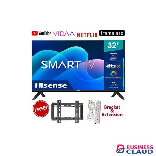Hisense 32" A4K Series Smart TV – FHD, Dolby Digital, Wi-Fi, Smart Apps, Netflix, YouTube, Vivid Colors+FREE BRACKET+EXTENSION