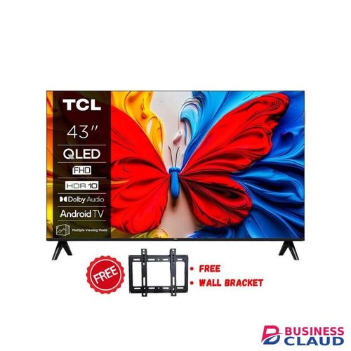TCL 43S5K 43" Inch QLED Full HD Smart Google TV,BLUETOOTH-ENABLED/FRAMELESS,YOUTUBE,NETFLIX+FREE TILT BRACKET
