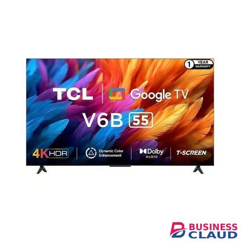 TCL 55 INCHES V6B 4K HDR Google TV – 55V6B (New 2025 Model)