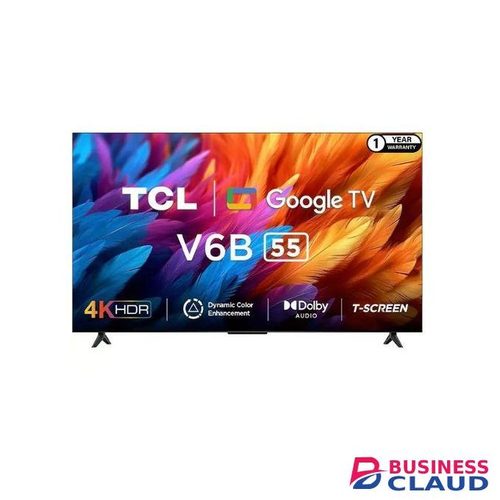 TCL 55 INCHES V6C 4K HDR Google TV – 55V6C (New 2025 Model) WITH FREE GIFTS(2 LED STRIP SNAKE LIGHT)