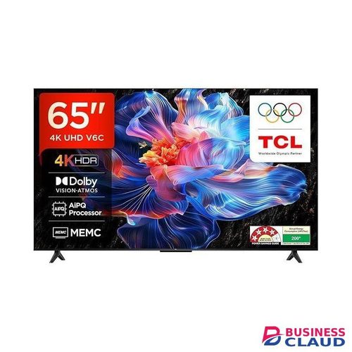 TCL 65 INCHES V6C 4K HDR Google TV-65V6C,MODEL 2025-(1-YEAR WARRANTY)