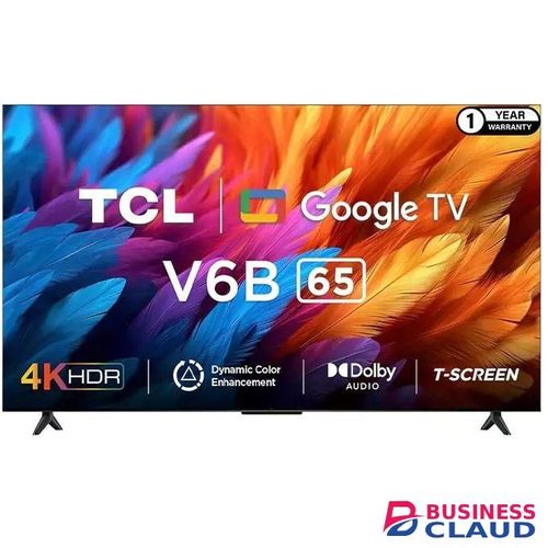 TCL 55 INCHES V6B 4K HDR Google TV – 55V6B (New 2024 Model) +WITH FREE GIFTS (IVY GRIP TAPE)
