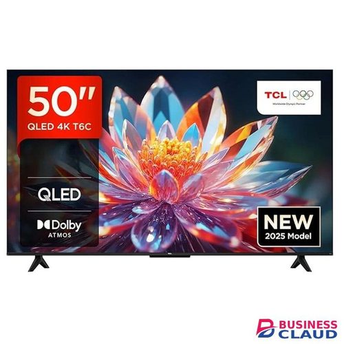 TCL 50T6C 50 Inch QLED TV 4K HDR SmartTV with Dolby Vision and Atmos, HDR10+, Press and Ask Alexa (2025)