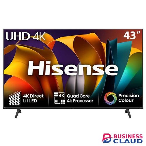 Hisense 43A6N 43" Inch – Smart TV, 4K UHD, YouTube, Netflix, Slim Bezel,Bluetooth+SWIVEL 360 BRACKET