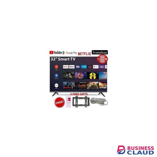Solarmax 32" inch Bluetooth enabled Television Smart TV Digital TV Inbuilt Decoder Built-in WIFI Appstore +free bracket+extension+guard