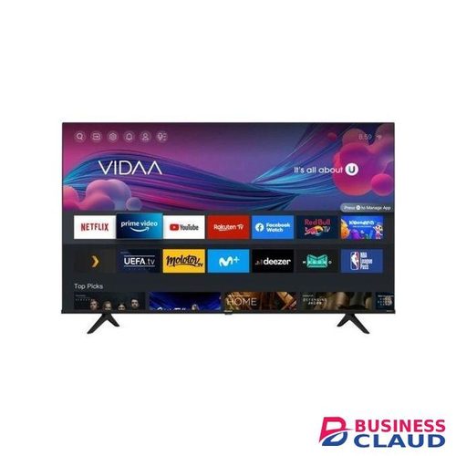 Hisense 55'' Inch Smart UHD 4K Frameless LED TV, YouTube, Netflix - Black-2025 model (1yr warranty)