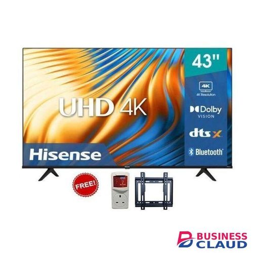 Hisense 43 Inch, A6 Series, UHD 4K, Bluetooth Smart TV