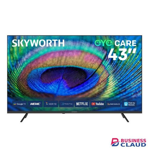 Skyworth 43G6500H, 43" 4K UHD Google TV 2025 - Black (1YR WRTY)