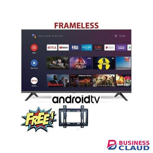 Vitron 32" INCH BLUETOOTH TV HTC3200S,FRAMELESS 32 Inch Smart Android 11.0 TV Inbuilt Decoder HDMI USB Ports,Netflix,Youtube, APPSTORE+ FREE WALL MOUNT