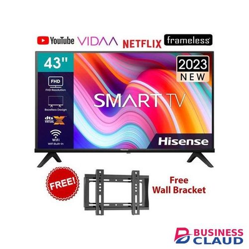 Hisense 43A4KKEN 43'' inch,A4 Model- Smart & Digital FHD,Frameless LED TV+FREE GIFT