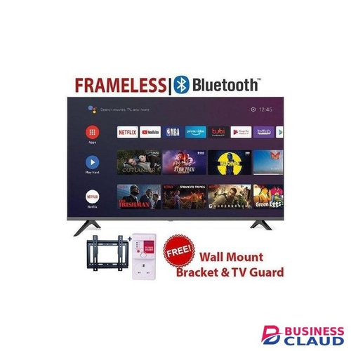 Vitron 32"Inch Bluetooth Enabled Frameless Smart Android TV Inbuilt Decoder NetflixYoutube Appstore (1 YEAR WARRANTY)+FREE TVGuard+Bracket