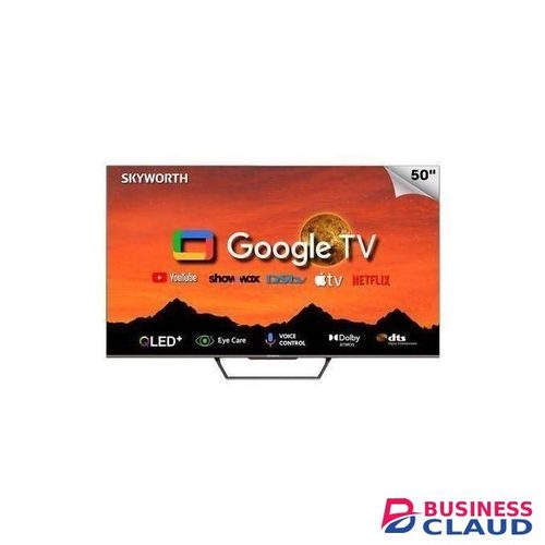 Skyworth 50-inches 4K QLED 2024 Frameless Smart GOOGLE TV, Youtube, Netflix, BT-BLACK