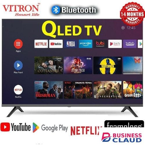 Vitron 32" Inch Smart Android 14.0 TV-Bluetooth,ICAST/MIRRORING SCREEN,Built-in Wi-Fi, Netflix, YouTube, Appstore, Inbuilt Decoder+FREE GIFTS