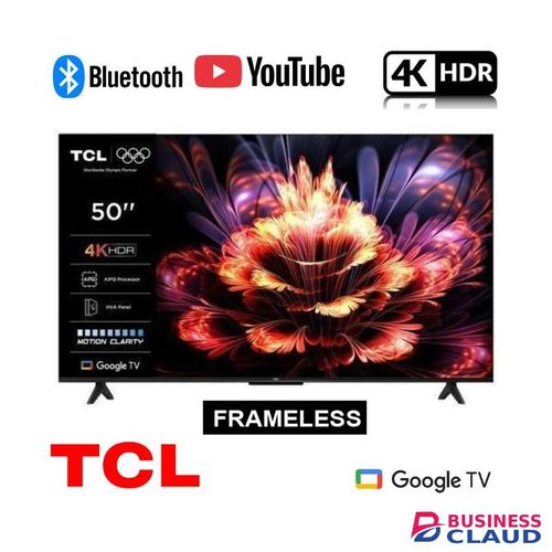 TCL 50" 50V6C 4K UHD HDR Google TV - Frameless, Dolby Atmos, ce Control - Black