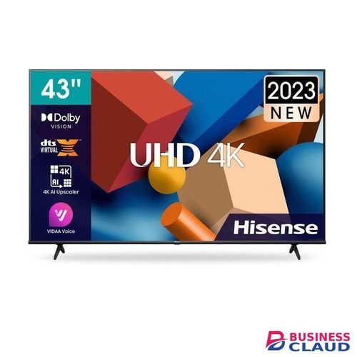 Hisense 43A6K- 43'' Inch,A6 Series Smart ULTRA - HD 4K HDR Frameless LED TV,BLUETOOTH+WALL BRACKET