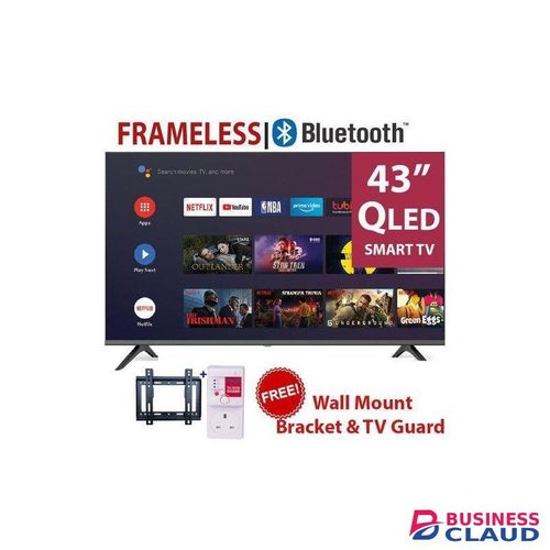 Vitron 43INCHES QLED TV FHD SMART ANDROID TV, ICAST,NETFLIX,YOUTUBE TELEVISION INBUILT DECODER, WIFI, APP STORE 1GB-RAM 8GB-ROM 2*USB PORTS