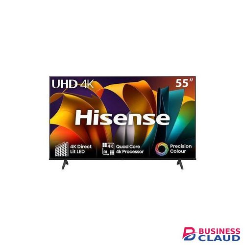 Hisense 55A6N 55" inch Frameless 4K Ultra HD Smart TV - Dolby Audio, HDR, Bluetooth, Netflix,2025 MODEL-(2YEAR WARRANTY)