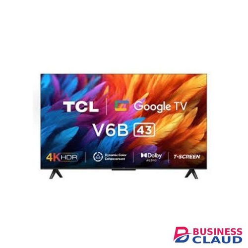TCL 43'' V6B SERIES ULTRA HD 4K HDR GOOGLE TV WITH DOLBY AUDIO HDR 10 -43V6B (NEW 2024 MODEL)
