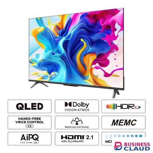 TCL 50" Inch QLED Google TV Smart Full HD Android TV, WiFi, Bluetooth, HDMI/USB, Netflix, YouTube, Dolby Audio+FREE TV GUARD+WALL MOUNT