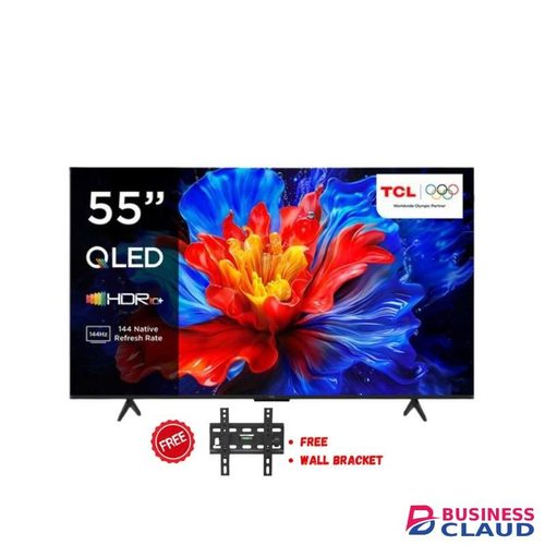 TCL 55T6C 55" Inch Smart UHD 4K QLED TV AiPQ Processor with HDR10+ Google TV New (2025)+FREE WALL BRACKET