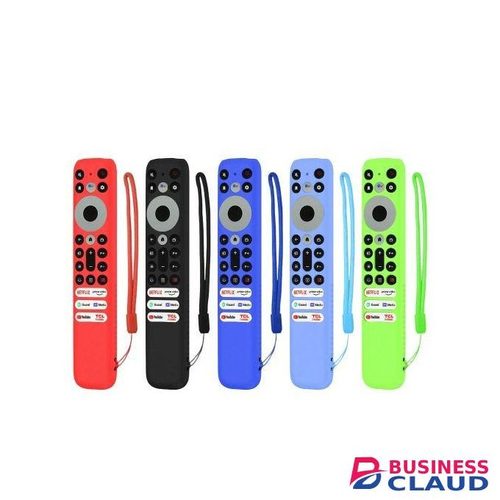 TCL Universal Replacement -Google-TV-Remote Control Compatible With LED FHD HDR UHD QLED 4K Smart Google And Shockproof Sillicone Case/cover