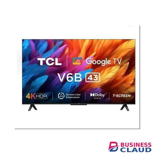 TCL 43V6B 43 Inch UHD 4K Google Smart TV HDR10 Micro Dimming HDR10 60Hz Dolby Audio Bluetooth YouTube Netflix (V6B) WITH FREE GIFTS(5 M LED STRIPS SNAKE LIGHT)