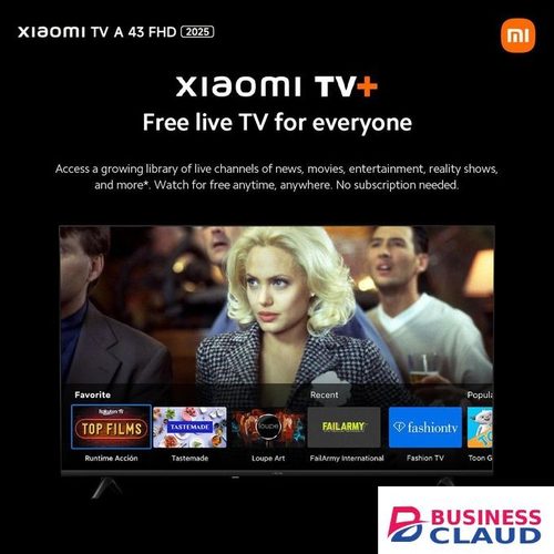 XIAOMI 43" Full HD Frameless A Series 2025 Google Dolby Audio TV (1YR WRTY)
