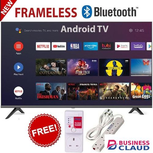 Skyworth 43" Inch Frameless,Bluetooth Smart Android TV,NETFLIX+TV GUARD+EXTENSION
