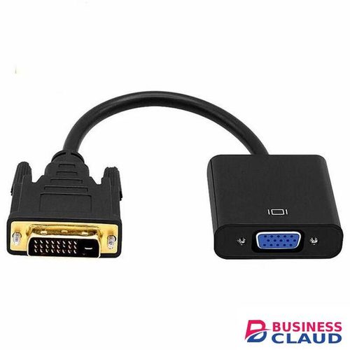 Adapter Converter D V I-D to VGA (D V I-D male 24 + 1 pin to VGA female 15 pin) Plug and Play