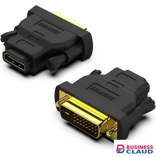 DVI to HDMI, Bidirectional DVI (DVI-D) to HDMI Male to Female Adapter with Gold-Plated Cord